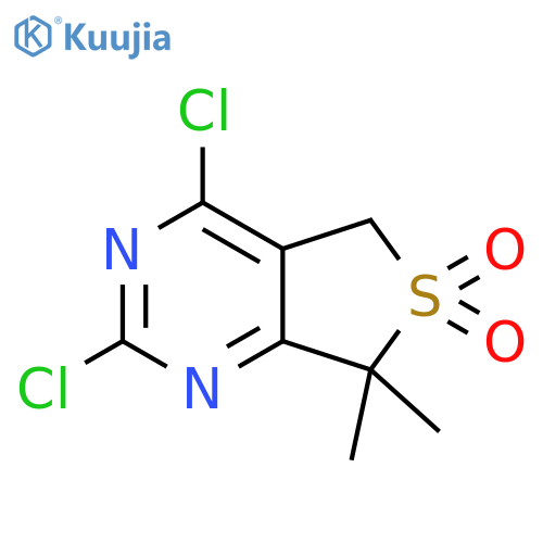 2,4-Dichloro-7,7-dimethyl-5H-thieno[3,4-d]pyrimidine 6,6-dioxide structure