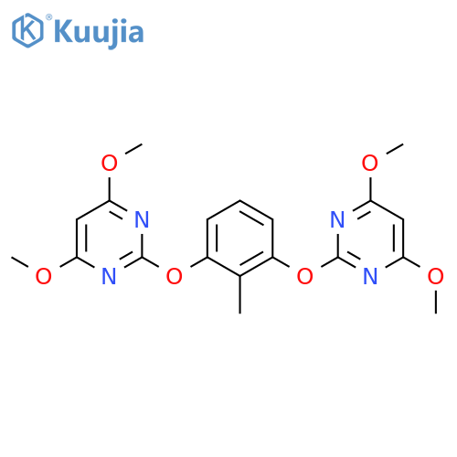 Pyrimidine, 2,2'-[(2-methyl-1,3-phenylene)bis(oxy)]bis[4,6-dimethoxy- structure