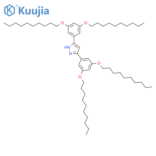 1H-Pyrazole, 3,5-bis[3,5-bis(decyloxy)phenyl]- structure