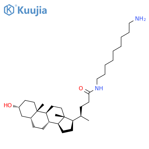 Cholan-24-amide, N-(9-aminononyl)-3-hydroxy-, (3a,5b)- structure