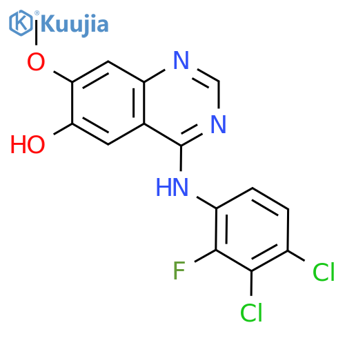 4-(3,4-Dichloro-2-fluorophenylamino)-7-methoxyquinazolin-6-ol structure