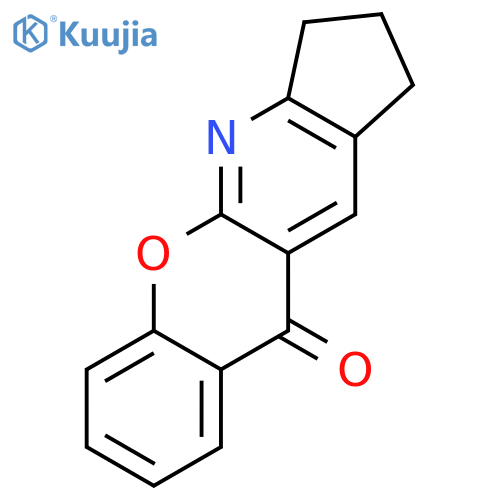 [1]Benzopyrano[2,3-b]cyclopenta[e]pyridin-10(1H)-one, 2,3-dihydro- structure