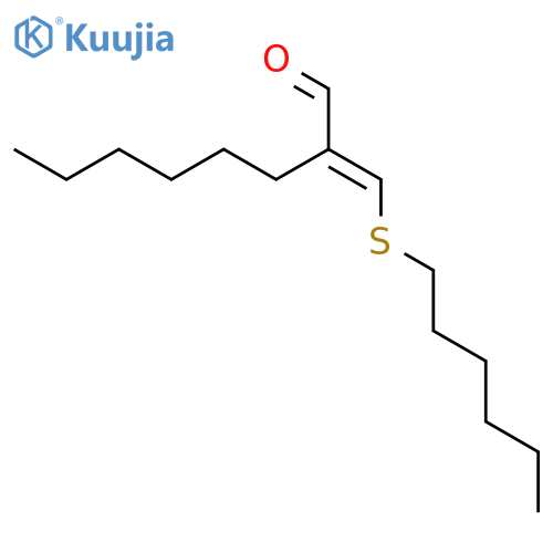 Octanal, 2-[(hexylthio)methylene]-, (E)- structure