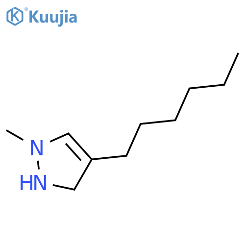 4-Hexyl-1-methyl-2,3-dihydro-1H-pyrazole structure