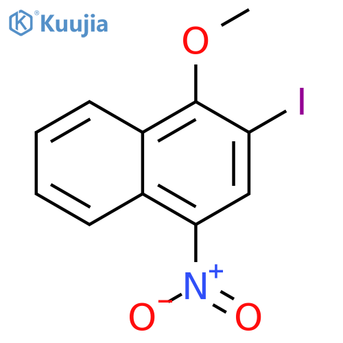 2-iodo-1-methoxy-4-nitronaphthalene structure