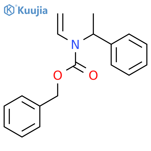 Carbamic acid, ethenyl(1-phenylethyl)-, phenylmethyl ester, (±)- structure