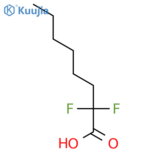 OCTANOIC ACID, 2,2-DIFLUORO- structure