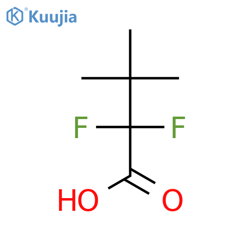 2,2-difluoro-3,3-dimethylbutanoic acid structure