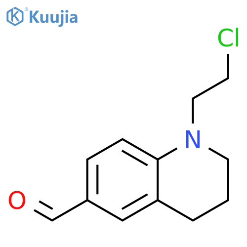 6-Quinolinecarboxaldehyde, 1-(2-chloroethyl)-1,2,3,4-tetrahydro- structure
