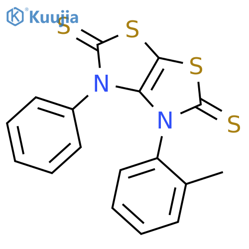 Thiazolo[4,5-d]thiazole-2,5(3H,4H)-dithione,3-(2-methylphenyl)-4-phenyl- structure