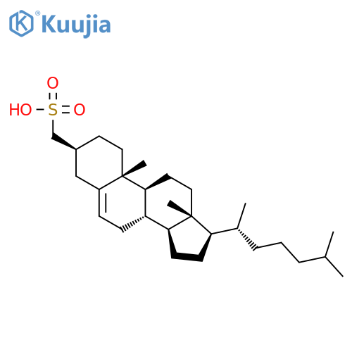 Cholest-5-ene-3-methanesulfonic acid, (3b)- structure