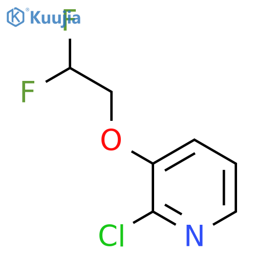 Pyridine, 2-chloro-3-(2,2-difluoroethoxy)- structure