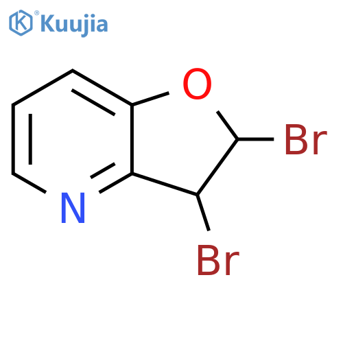 2,3-dibromo-2H,3H-furo3,2-bpyridine structure