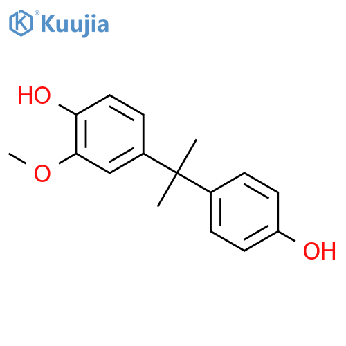 Phenol, 4-[1-(4-hydroxyphenyl)-1-methylethyl]methoxy- structure