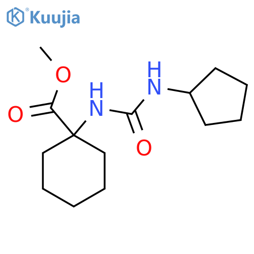 1-(3-Cyclopentyl-ureido)-cyclohexanecarboxylic acid methyl ester structure