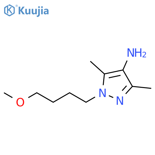 1-(4-methoxybutyl)-3,5-dimethyl-1H-pyrazol-4-amine structure