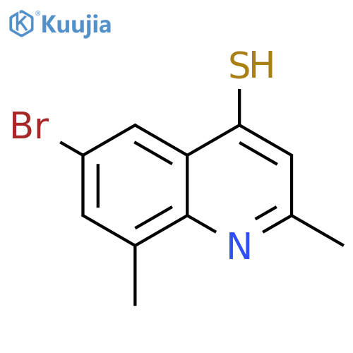 6-Bromo-2,8-dimethyl-quinoline-4-thiol structure