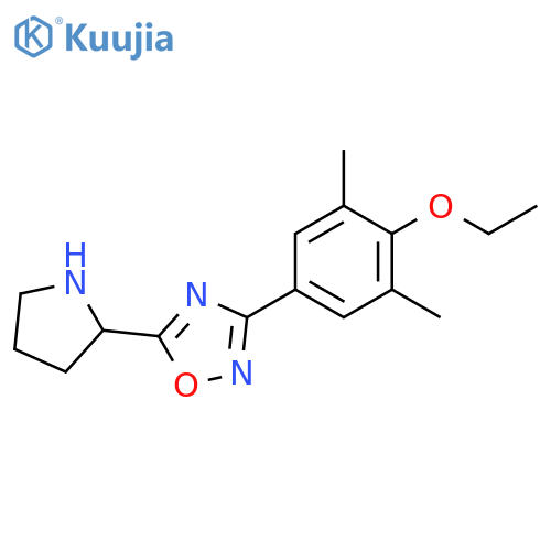 3-(4-Ethoxy-3,5-dimethyl-phenyl)-5-pyrrolidin-2-yl-[1,2,4]oxadiazole structure