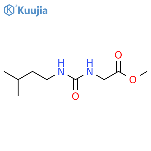 [3-(3-Methyl-butyl)-ureido]-acetic acid methyl ester structure