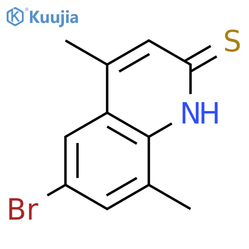 6-Bromo-4,8-dimethylquinoline-2-thiol structure
