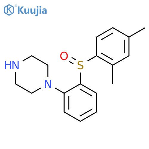 1-2-(2,4-dimethylbenzenesulfinyl)phenylpiperazine structure