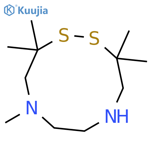 3,3,5,10,10-Pentamethyl-1,2,5,8-dithiadiazecane structure