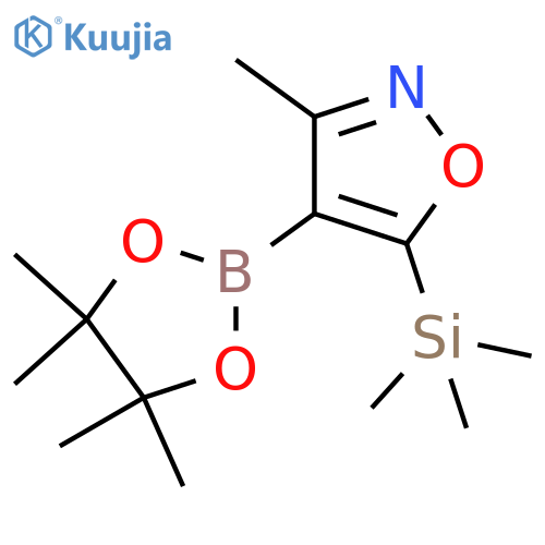 3-methyl-5-(trimethylsilyl)isoxazole-4-boronic acid pinacol ester structure