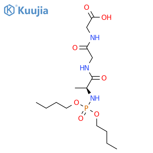 Glycine, N-[N-[N-(dibutoxyphosphinyl)-L-alanyl]glycyl]- structure