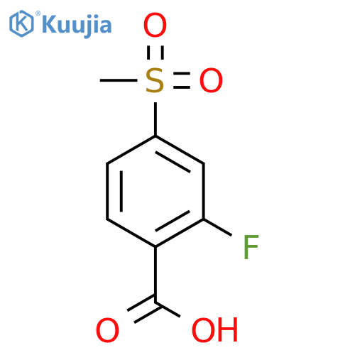 2-Fluoro-4-(methylsulfonyl)benzoic acid structure