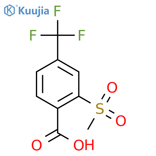 2-Methylsulfonyl-4-trifluoromethylbenzoic Acid structure
