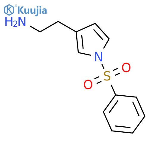 1H-Pyrrole-3-ethanamine, 1-(phenylsulfonyl)- structure