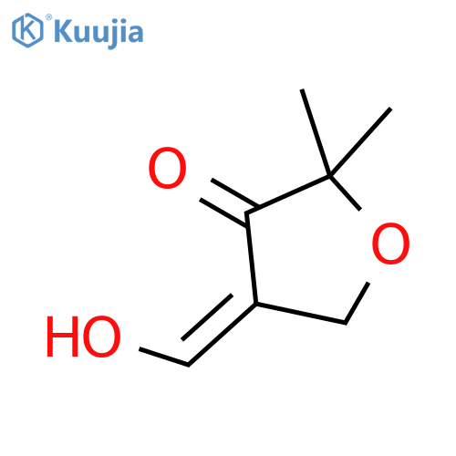 4-(hydroxymethylidene)-2,2-dimethyloxolan-3-one structure