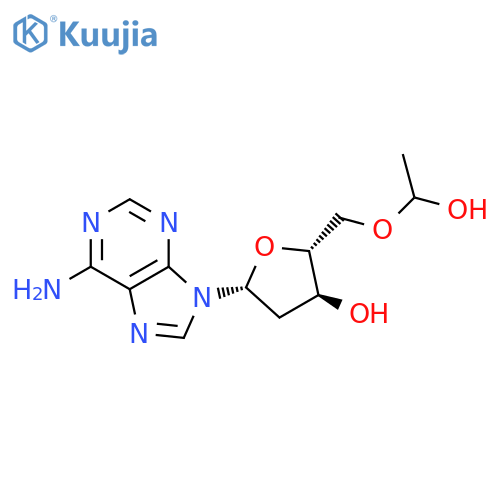 1-Hydroxyethyl-2'-deoxyadenosine structure