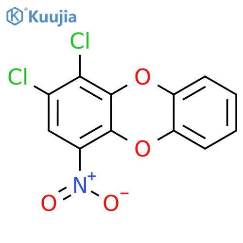 Dibenzo[b,e][1,4]dioxin, 1,2-dichloro-4-nitro- structure