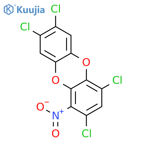 Dibenzo[b,e][1,4]dioxin, 2,4,7,8-tetrachloro-1-nitro- structure