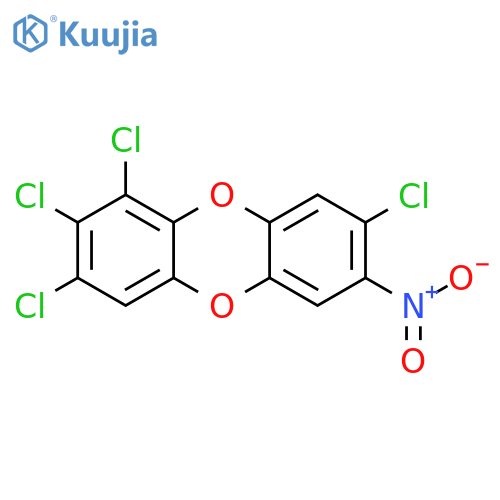 Dibenzo[b,e][1,4]dioxin, 1,2,3,8-tetrachloro-7-nitro- structure