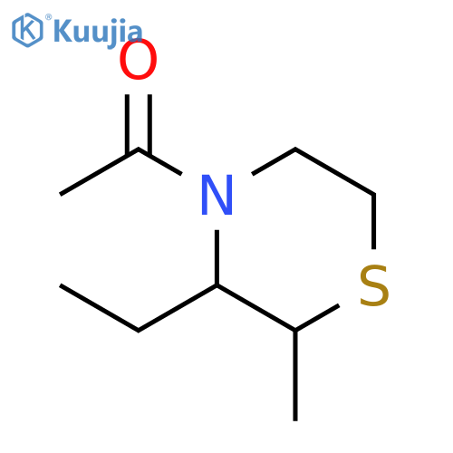 Thiomorpholine, 4-acetyl-3-ethyl-2-methyl- structure