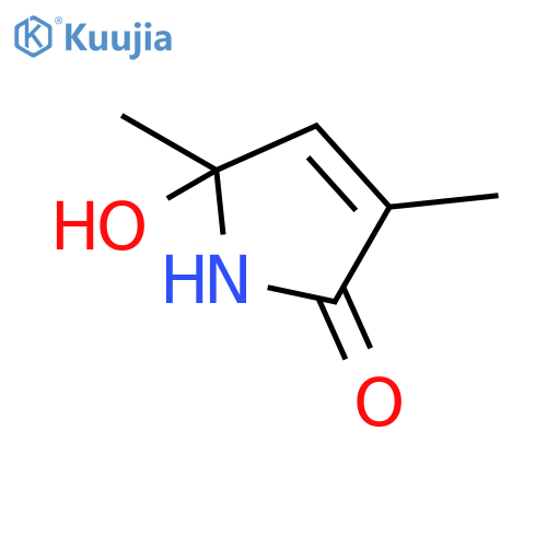 5-Hydroxy-3,5-dimethyl-1,5-dihydro-2H-pyrrol-2-one structure