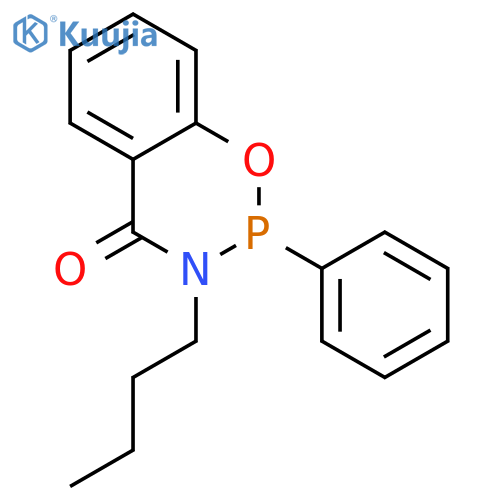 4H-1,3,2-Benzoxazaphosphorin-4-one, 3-butyl-2,3-dihydro-2-phenyl- structure