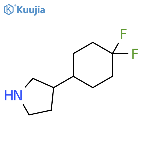 3-(4,4-difluorocyclohexyl)pyrrolidine structure