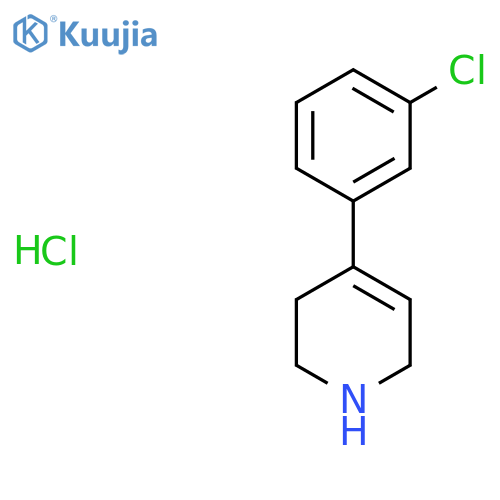 4-(3-Chlorophenyl)-1,2,3,6-tetrahydropyridine Hydrochloride structure