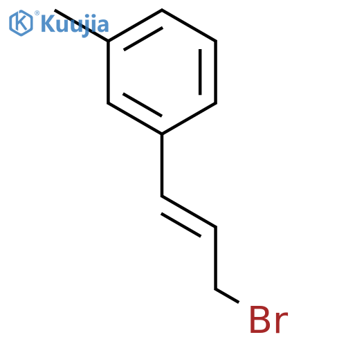 Benzene, 1-[(1E)-3-bromo-1-propen-1-yl]-3-methyl- structure