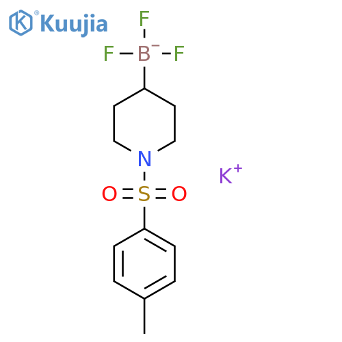 Potassium trifluoro(1-tosylpiperidin-4-yl)borate structure