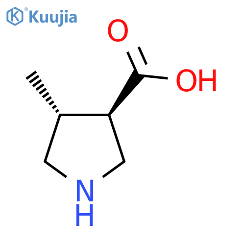 (3R,4R)-4-methylpyrrolidine-3-carboxylic acid structure