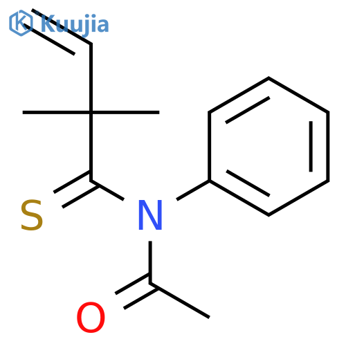 Acetamide, N-(2,2-dimethyl-1-thioxo-3-butenyl)-N-phenyl- structure