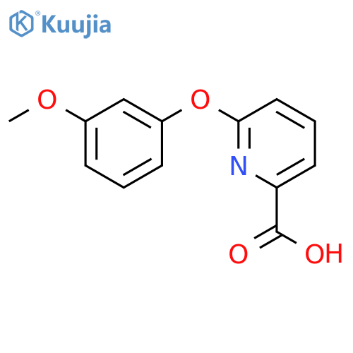 2-PYRIDINECARBOXYLIC ACID, 6-(3-METHOXYPHENOXY)- structure