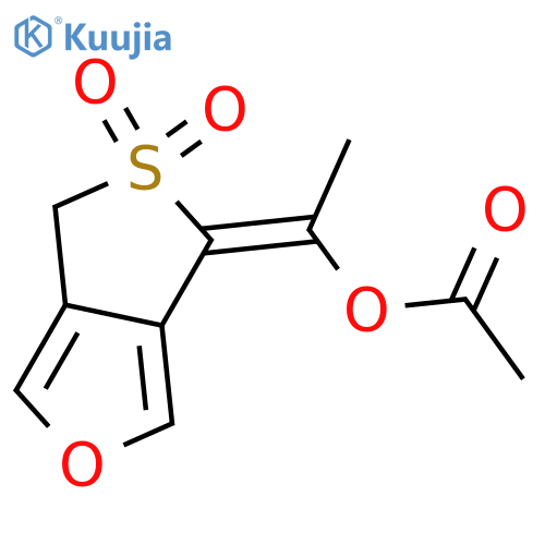 Ethanol, 1-(5,5-dioxido-4H,6H-thieno[3,4-c]furan-4-ylidene)-, acetate structure