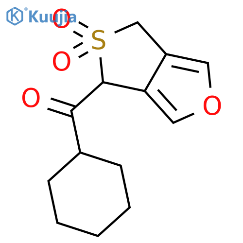 Methanone, cyclohexyl(5,5-dioxido-4H,6H-thieno[3,4-c]furan-4-yl)- structure