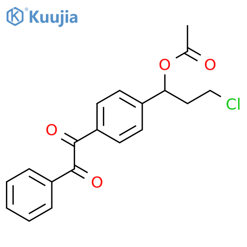 Ethanedione, [4-[1-(acetyloxy)-3-chloropropyl]phenyl]phenyl- structure