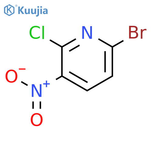 6-Bromo-2-chloro-3-nitropyridine structure